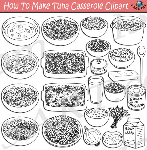 How To Make Tuna Casserole Clipart