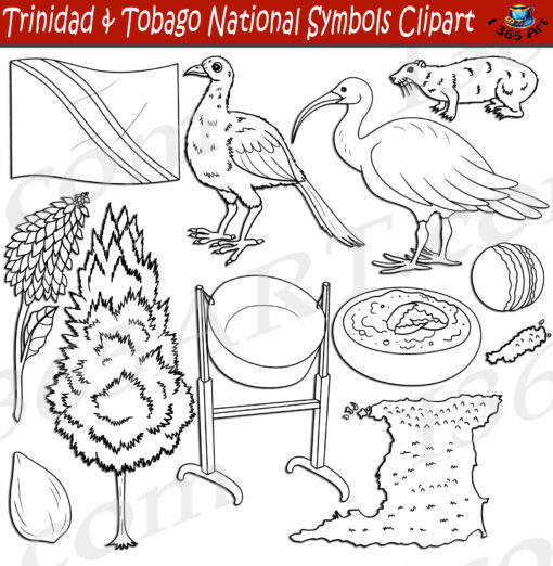 Trinidad And Tobago National Symbols Clipart
