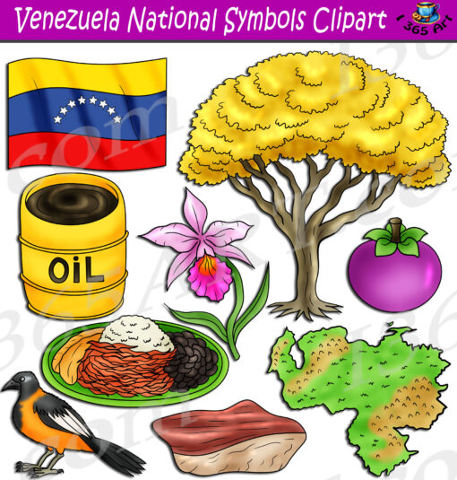 Venezuela National Symbols Clipart