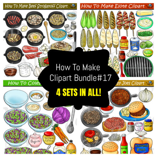 How To Make Foods Clipart Bundle