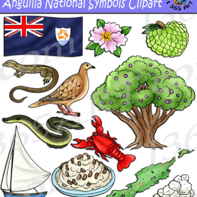 Anguilla National Symbols Clipart