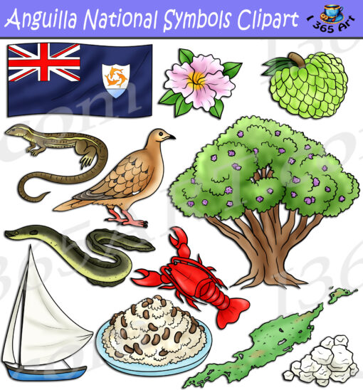 Anguilla National Symbols Clipart