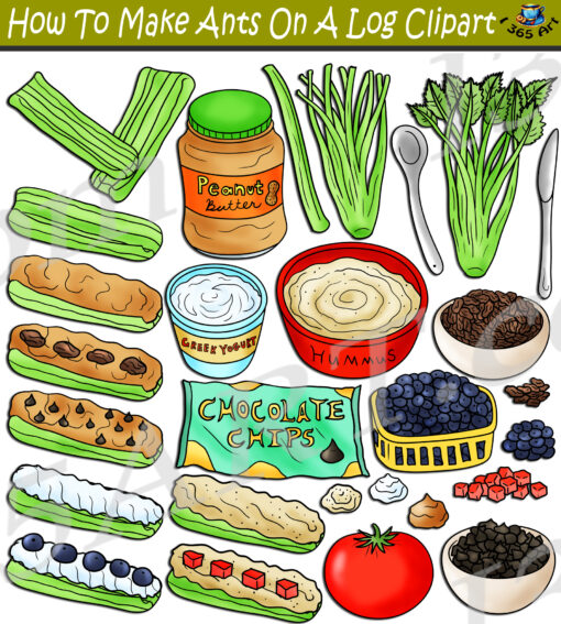 How To Make Ants On A Log Clipart