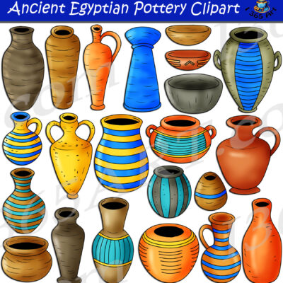 Ancient Egyptian Pottery Clipart