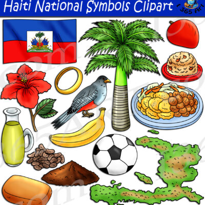 Haiti National Symbols Clipart