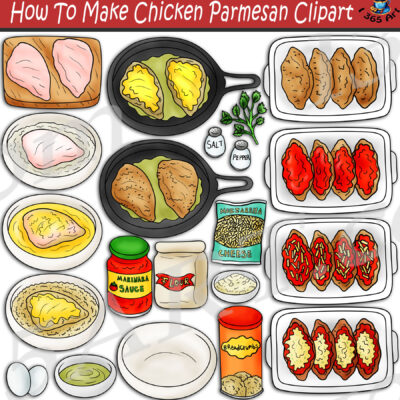 How To Make Chicken Parmesan Clipart