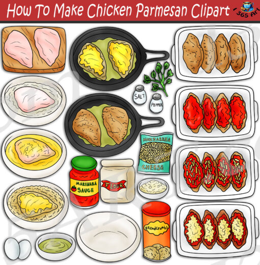 How To Make Chicken Parmesan Clipart