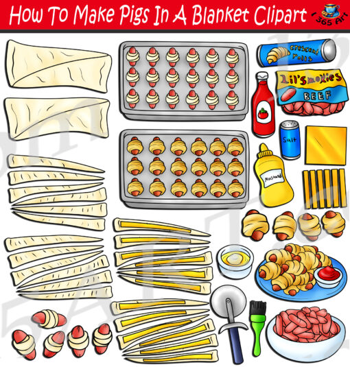 How To Make Pigs In A Blanket Clipart