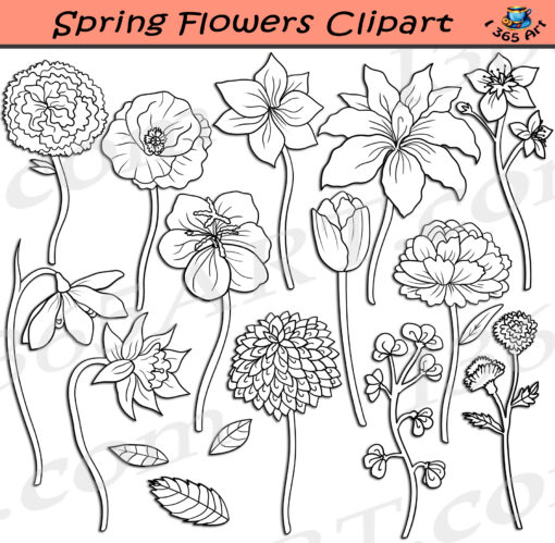 Spring Flowers Clipart