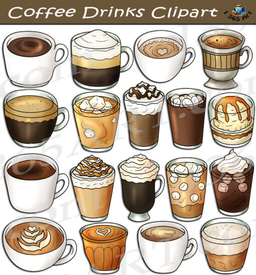 Coffee Drinks Clipart