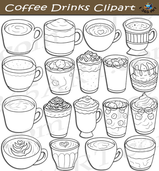 Coffee Drinks Clipart