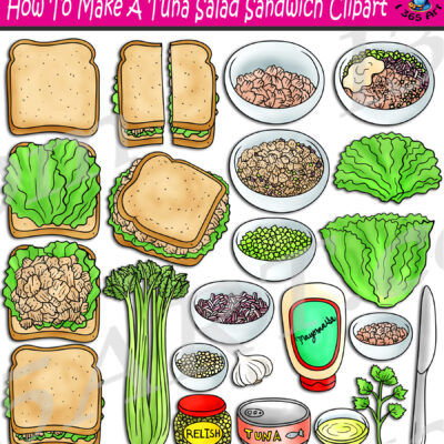 How To Make A Tuna Salad Sandwich Clipart