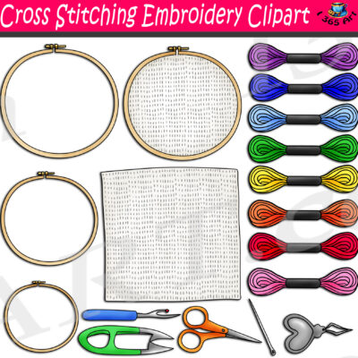 Embroidery & Cross Stitching Clipart