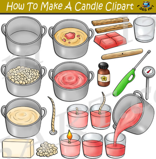 How To Make A Candle Clipart