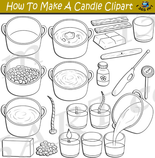How To Make A Candle Clipart
