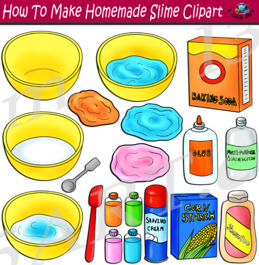 How To Make Homemade Slime Clipart