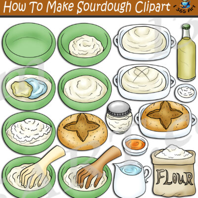 How To Make Sourdough Bread Clipart