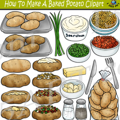 How To Make A Baked Potato Clipart