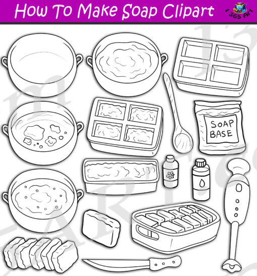 How To Make Soap Clipart Download - Image 2