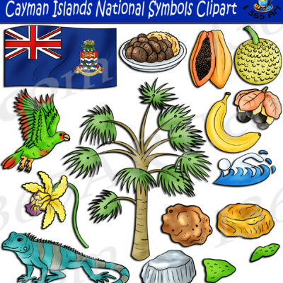 Cayman Islands National Symbols Clipart