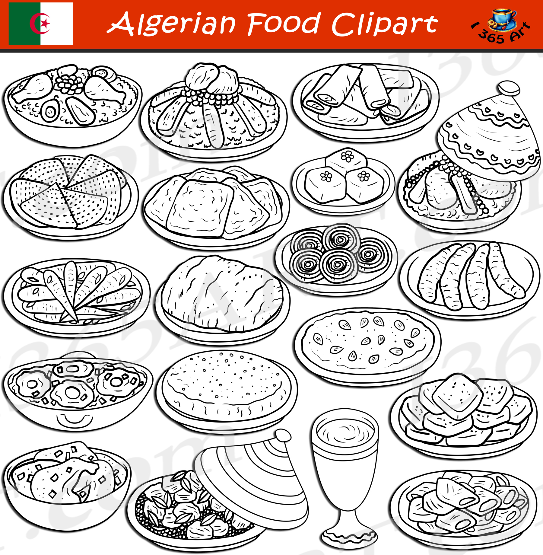 Algerian Food Clipart