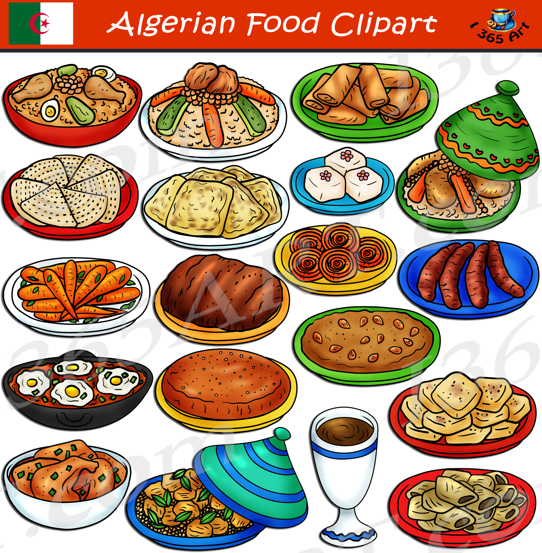 Algerian Food Clipart