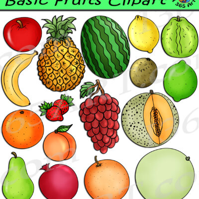 Basic Fruits Clipart