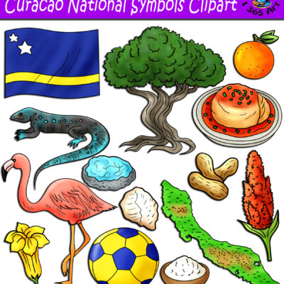 Curacao National Symbols Clipart