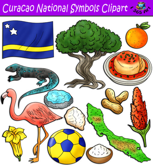 Curacao National Symbols Clipart