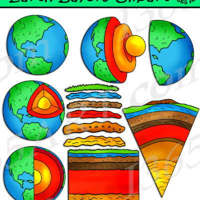 Earth's Layers Clipart