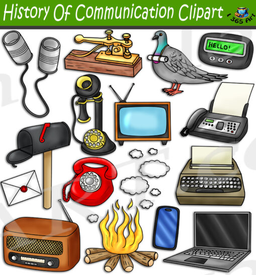 History Of Communication Clipart