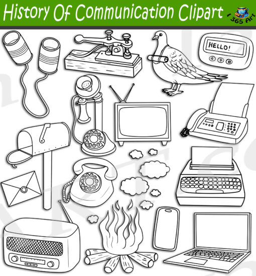 History Of Communication Clipart