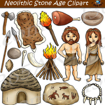 Neolithic Stone Age Clipart