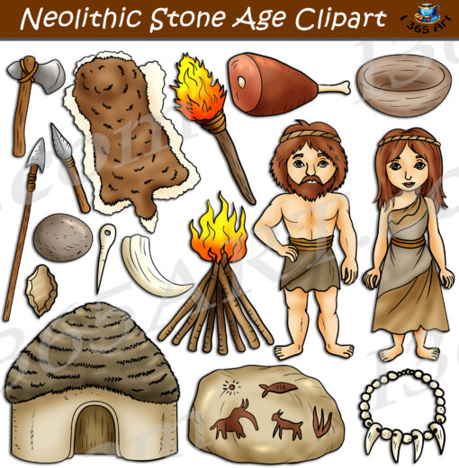 Neolithic Stone Age Clipart