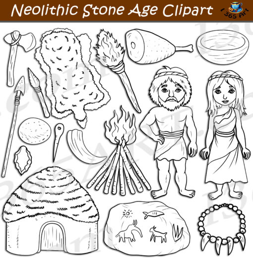 Neolithic Stone Age Clipart