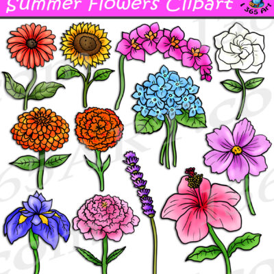 Summer Flowers Clipart