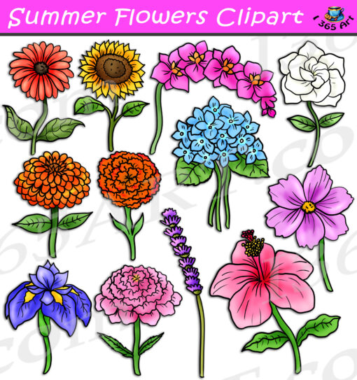 Summer Flowers Clipart