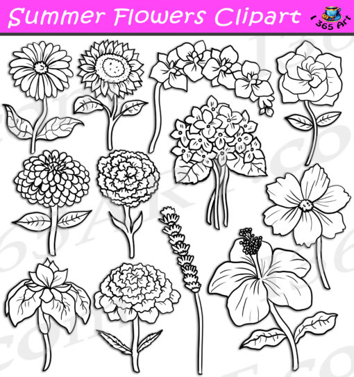 Summer Flowers Clipart