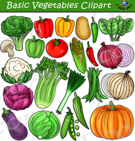 Basic Vegetables Clipart