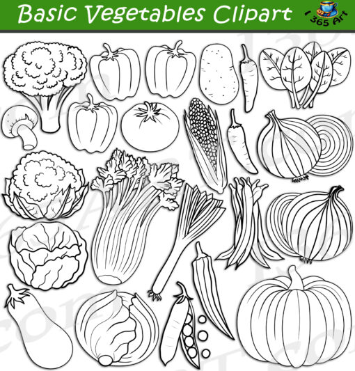 Basic Vegetables Clipart