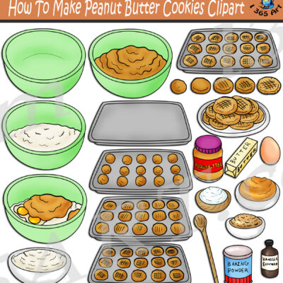 How To Make Peanut Butter Cookies Clipart
