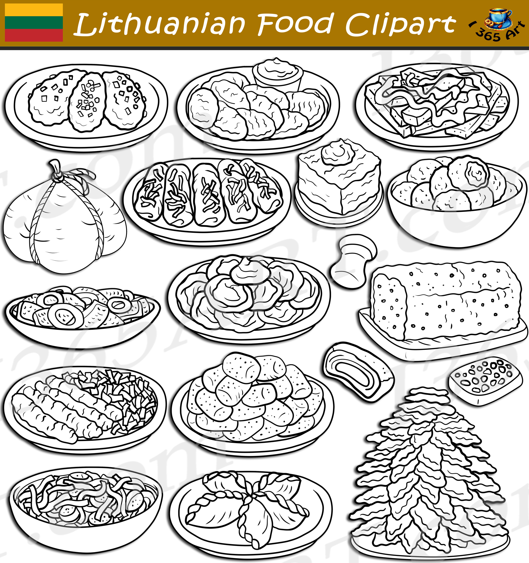 Lithuanian Food Clipart