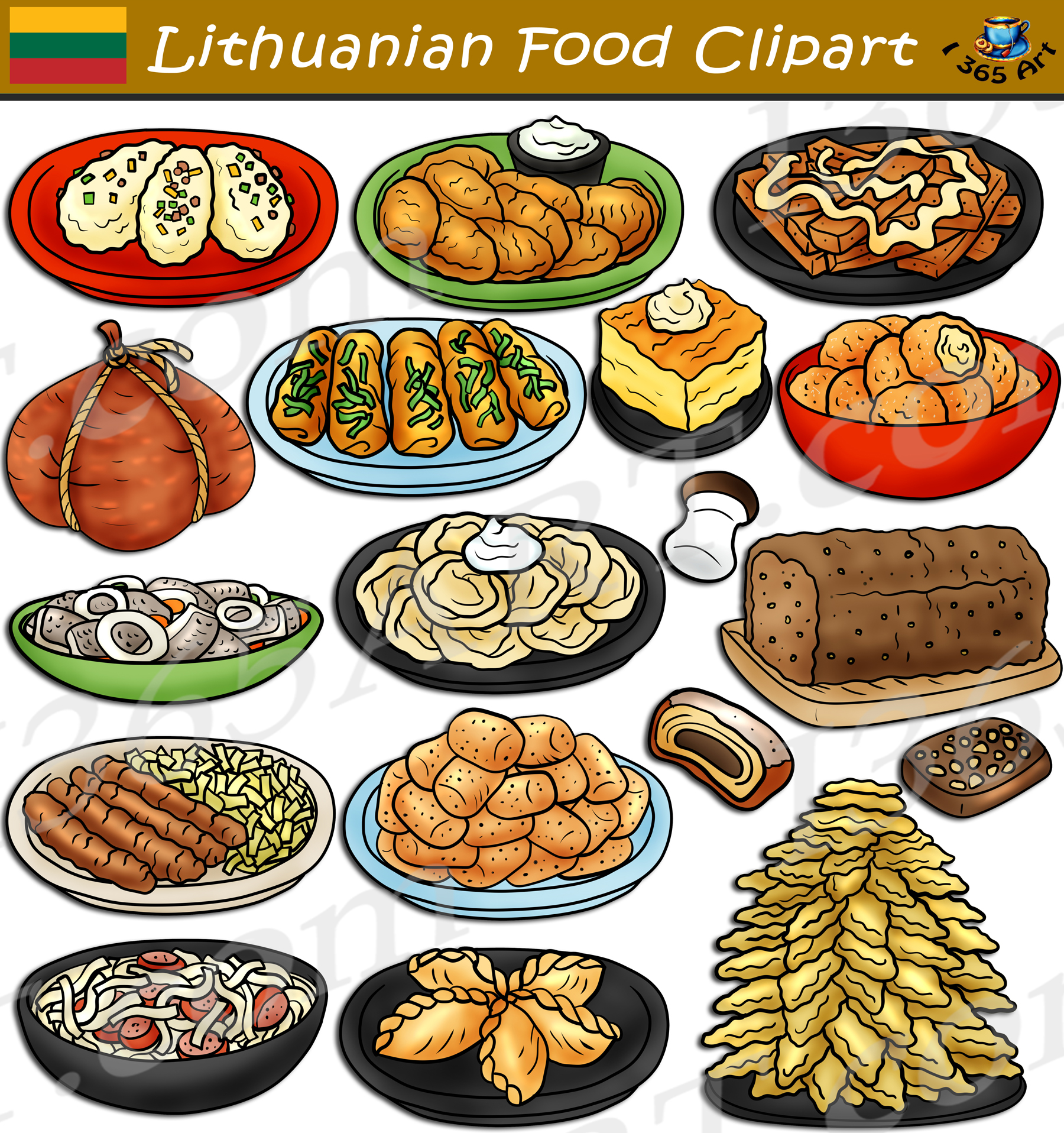 Lithuanian Food Clipart