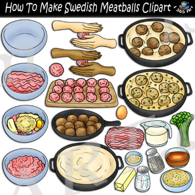 How To Make Swedish Meatballs Clipart
