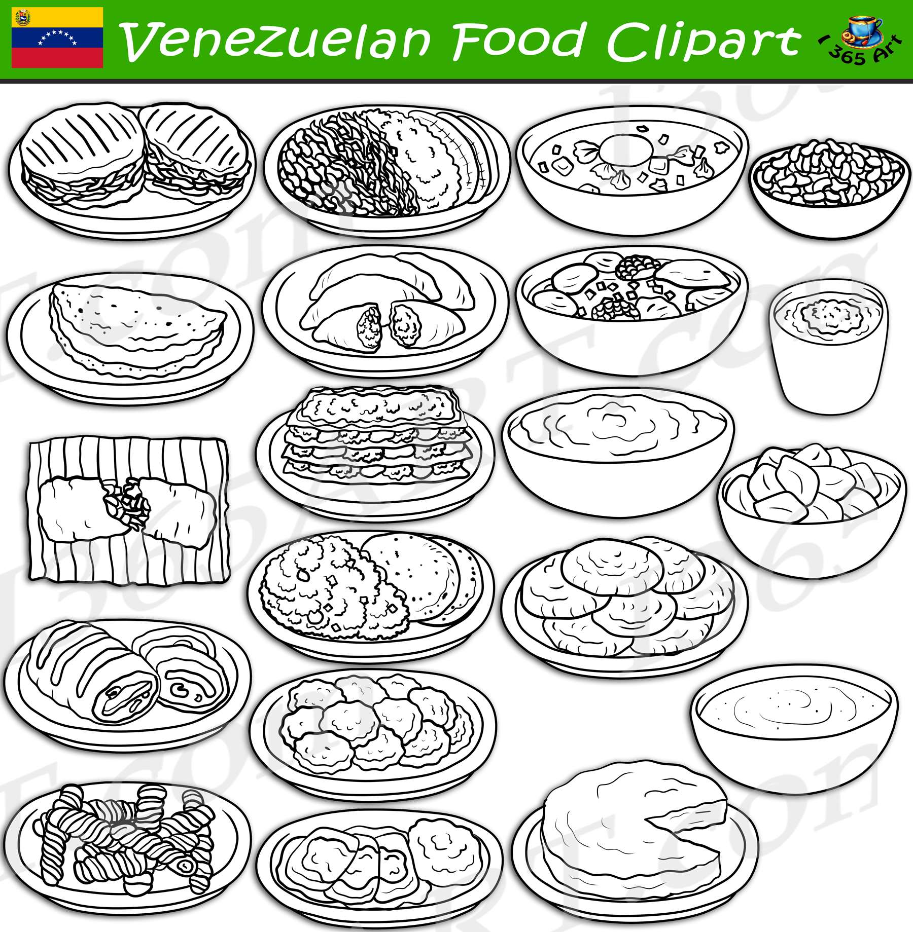 Venezuelan Food Clipart