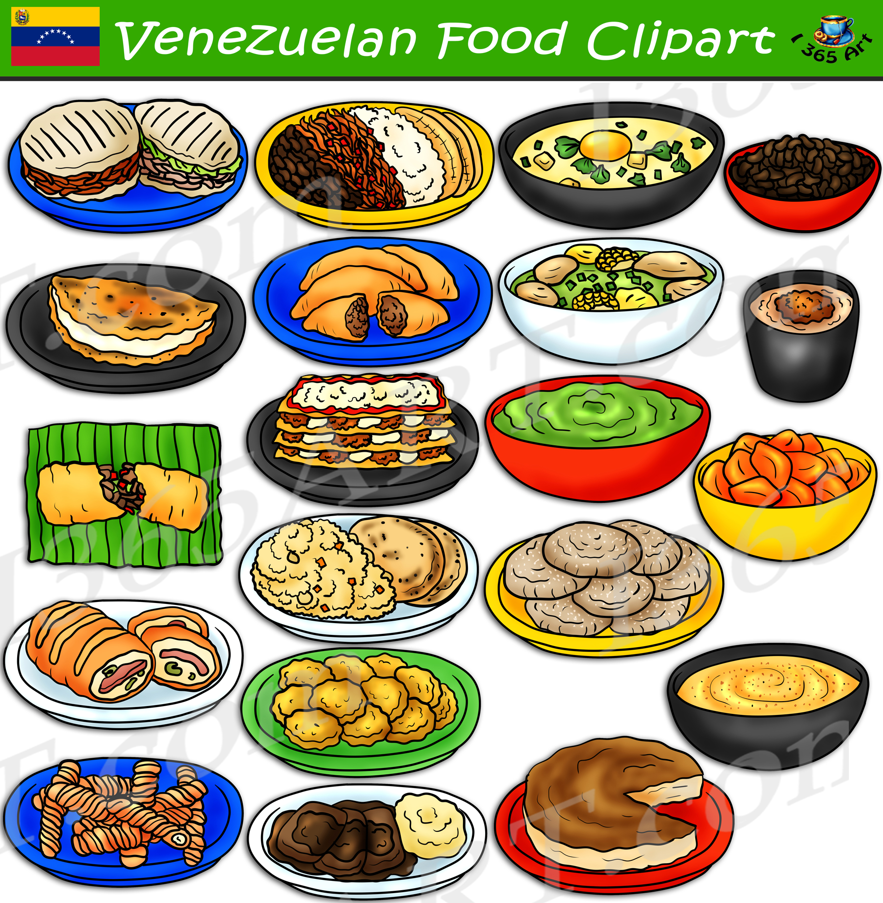 Venezuelan Food Clipart