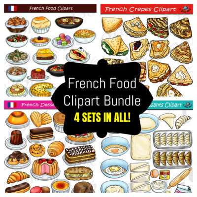 French Food Clipart Bundle