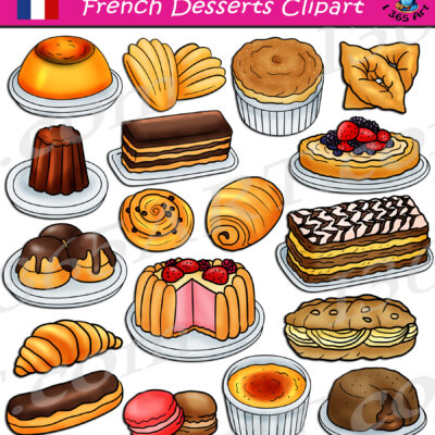 French Pastries Food Clipart