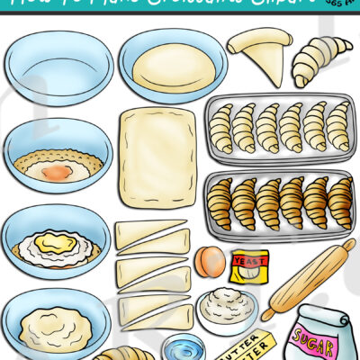 How To Make Croissants Clipart
