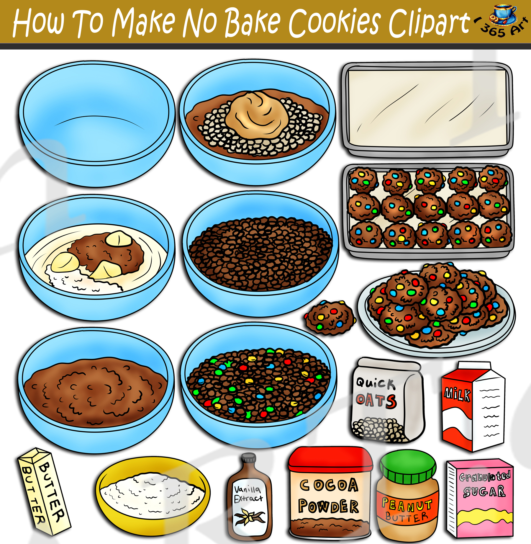 How To Make No Bake Cookies Clipart